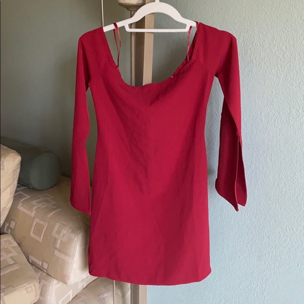 Red Strapless Dress